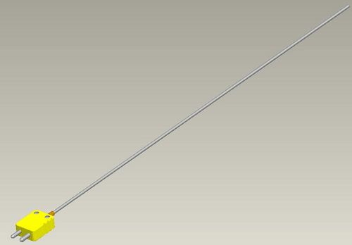 K-type thermocouple.